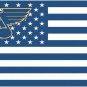 3x5ft St. Louis Blues NHL Stars and Stripes US senior hockey team logo