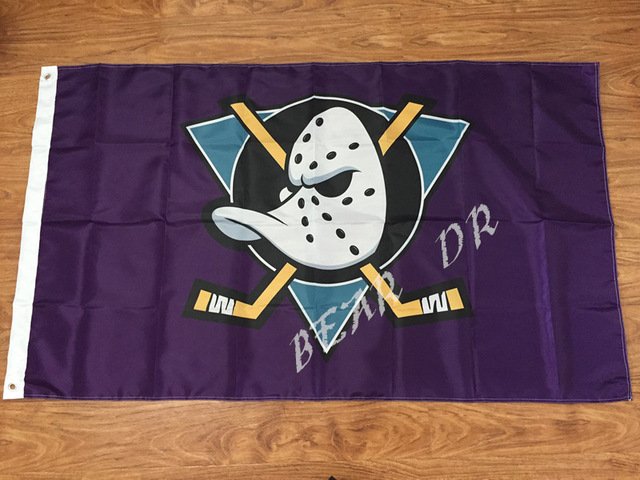 3x5ft Anaheim Ducks flag Banner 100D Polyester Flag metal Grommets