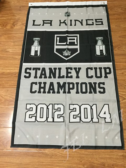 Los Angeles Kings flag 3ftx5ft Banner 100D Polyester Flag metal Grommets