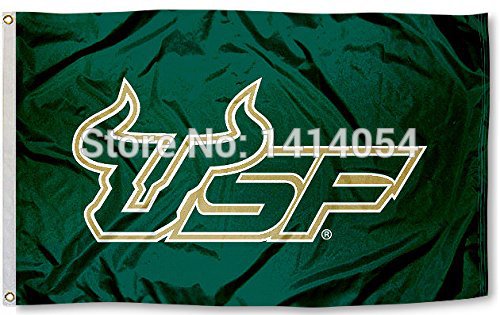 USF South Florida Bulls University Flag 150X90CM  3X5FT