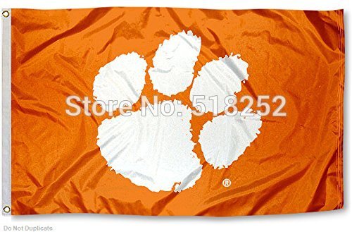 Clemson Tigers CU University Large College Flag 3x5 FT 150X90CM