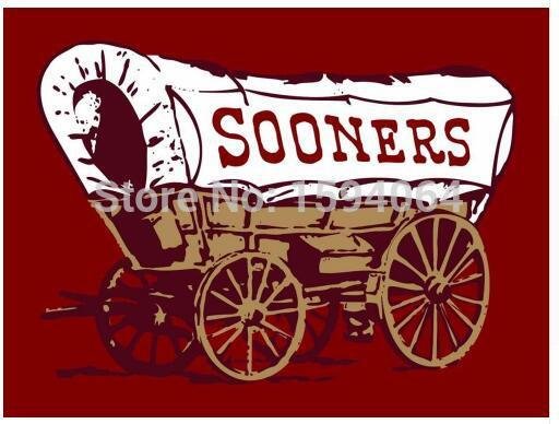 Oklahoma Sooners flag 3ftx5ft Banner 100D Polyester Flag metal Grommets