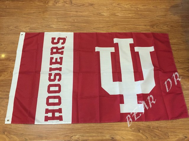 Indiana University Hoosiers College Flag 3'X5' custom Flag