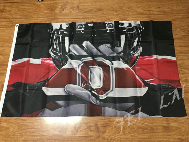 Ohio State Buckeyes Flag 3ft x 5ft Polyester  Banner Ohio State Buckeyes