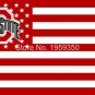 Ohio State Buckeyes With Modified US Flag 3ft x 5ft Polyester