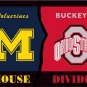 Ohio State Buckeyes Michigan Wolverines House Divided Flag 3ft x 5ft