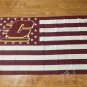 90x150cm Central Michigan Chippewas flag us stripes banner 100D Polyester coustom flag