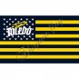 University of Toledo Rockets Flag USA With Stars and Stripes Flag 3x5 ft
