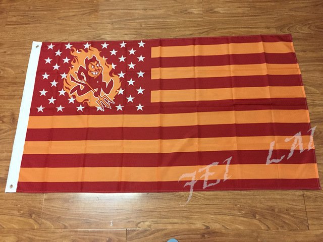 Arizona State Sun Devils Nation Flag Polyester  banner 3X5FT