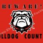 University Of Georgia Flag NCAA BEWARE BULLDOG COUNTRY 3ft X 5ft
