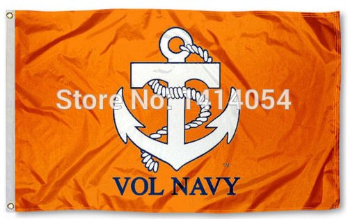 Tennessee Volunteers Vol Navy Flag 3X5FT Banner 100D Polyester