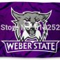Weber State Wildcats Flag 3x5 FT 150X90CM  Banner 100D Polyester