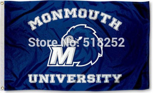Monmouth University Hawks Flag 3x5 FT 150X90CM  Banner 100D Polyester