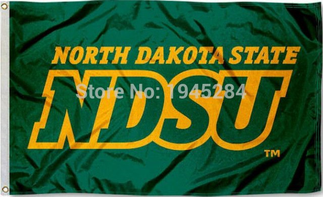 North Dakota State Bison NDSU Wordmark Flag Banner 008 New 3x5FT