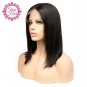 Slo Hair Short Bob Wigs For Black Women Human Hair Remy Hair Front Lace  Wigs Bleached Knots Size 14