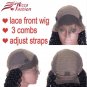 Beauty Human Hair Non Remy Natural Color Lace Front Wigs 130% Density Bob Wig With Baby Hair Size 16