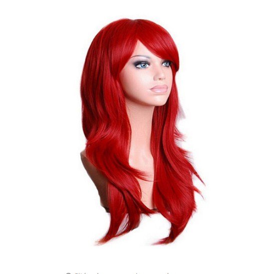 Cosplay Wig Red Green Puprle Pink Black Blue Sliver Gray Blonde Brown 70 Cm Synthetic Hair Wigs