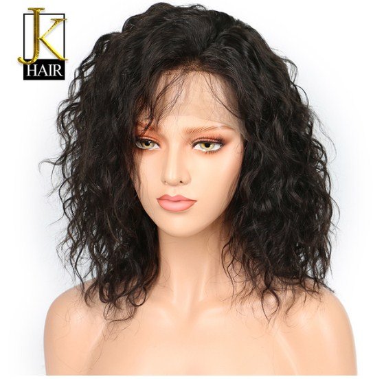 Lace Front Human Hair Wigs For Black Women Remy Natural Wave Short Bob Wigs Pre Plucked Size 14