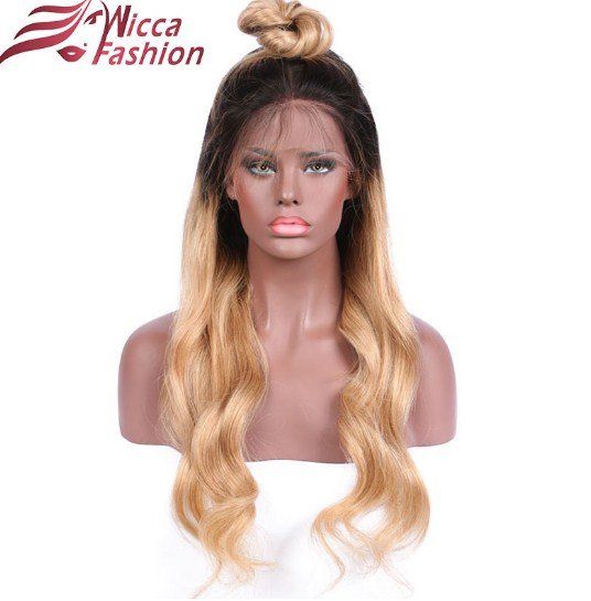 Beauty Dream Body Wave Ombre Color 27 Hair wig Non Remy Brazilian Lace Front Human Hair Wigs Size 12