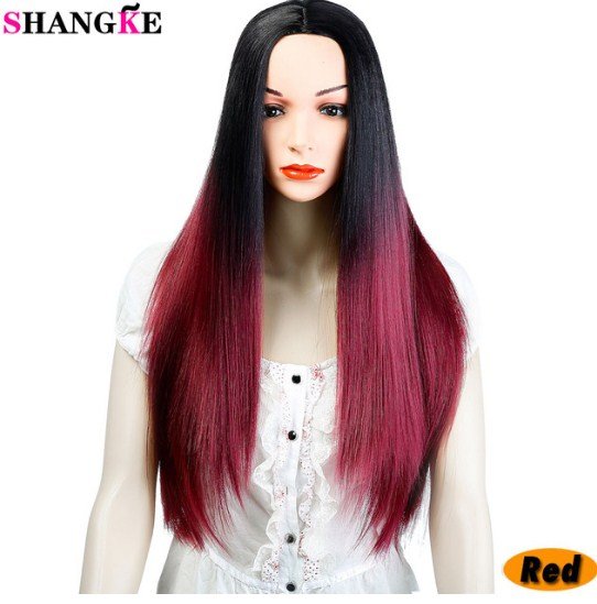 Long Straight Black Wig Heat Resistant Synthetic Wigs For Black Women Wigs Women Long Female