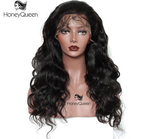 Lace Front Human Hair Wigs For Women Natural Black Pre ripped 250% Density Body Wave Frontal SIze 18