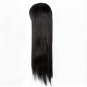Heat-proof Long Straight Black Hair Wig Costume Cos-play Salon Party Women Flat Bangs