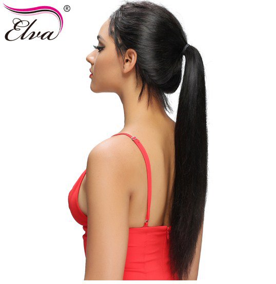 Straight Lace Front Human Hair Wigs Pre Plucked With Baby Hair Glueless Lace Front Wigs Size 12