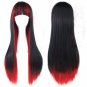 Long Hair Ombre Color High Temperature Fiber Wigs Pink Blue Cosplay Wig Synthetic Hair Wigs