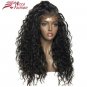 Dream Beauty No Remy Curly Wigs  Nature Color Peruvian Lace Front Human Hair Wigs Size 16