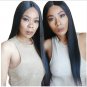 Lace Front Human Hair Wigs For Women 250% High Density Brazilian Straight Lace Front Wig Size 20