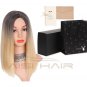 Wig Ombre Pink Wig Straight Synthetic Wigs Short Black Hair for Women High Temperature Fiber
