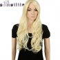 Long Wavy Cosplay Pink Black Blue Sliver Gray Blonde Brown Synthetic Hair Wigs