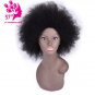 Black African American Curly Synthetic Straight Short Curly Hair Wig Kanekalon Wigs For Women