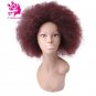 Black African American Curly Synthetic Straight Short Curly Hair Wig Kanekalon Wigs For Women