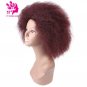 Black African American Curly Synthetic Straight Short Curly Hair Wig Kanekalon Wigs For Women