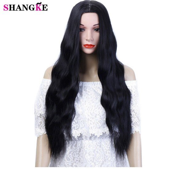 Long Curly Curly Wigs For African American Hair Heat Resistant Synthetic Wigs For Women