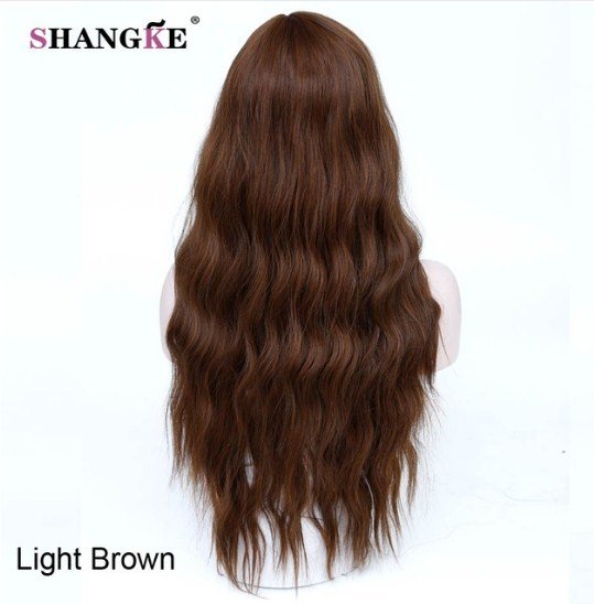 Long Curly Curly Wigs For African American Hair Heat Resistant Synthetic Wigs For Women