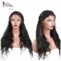 Beauty Body Wave 250% Density Lace Front Human Hair Wig Natural Black Color Size 20