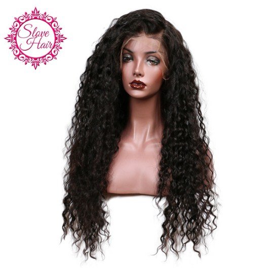 Curly Human Hair Lace Front Wigs For Black Women Pre Brazilian Bleached Remy Tore Knot Size 16
