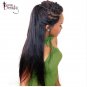 Lace Front Wig For Black Women 180% Density Pre Plucked Straight Silky Human Hair Size 24