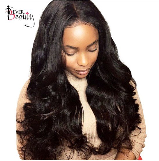 Forever Beauty 250% Density Lace Front Human Hair Wigs Brazilian Body Wave Remy Hair Size 14