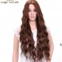 Synthetic Wig Blonde Brown Red Black Heat Resistant Hair Water Wave Wigs for Black Women