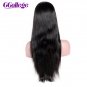 Lace Front Human Hair Wigs With Baby Hair Straight Brazilian Hair Wigs For Black Women  Size 14