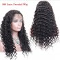 Wig Pre Plucked With Baby Brazilian Hair Remy Deep Wave Lace Front Human Hair Wigs For Women Size 12