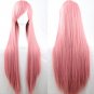 Synthetic women straight natural hair wigs 100cm / 80cm long wig black blond