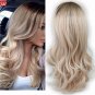 High Density Temperature Synthetic Wig For Black / White Women Glueless Wavy Hair Cosplay Wig