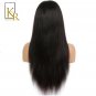 Lace Front Human Hair Wigs For Black Women Brazilian Remy Black Hair and Smooth  Size 12