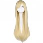 Straight Long Wig Cosplay Black Purple Pink Blue Sliver Gray Blonde  80 Cm Synthetic Hair Wigs