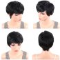 Straight Short Synthetic Hairstyle Bob Wigs With Bangs For Women Black Brazilian Natural Hair Heat