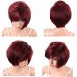 Straight Short Synthetic Hairstyle Bob Wigs With Bangs For Women Black Brazilian Natural Hair Heat